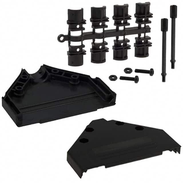 970-037-010-011 NorComp Inc.  Carcasas traseras para conectores D-Sub en forma de D